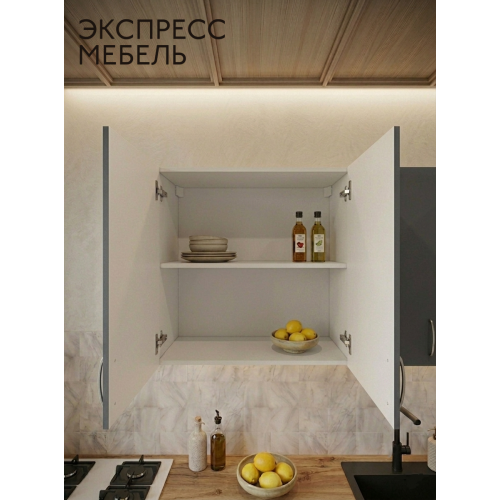 Кухня Амелия - цвет фасада графит.