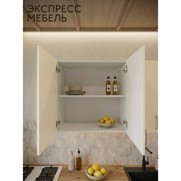 Кухня Амелия - цвет фасада крем. Ширина 1,8 метра. Цвет корпуса белый.